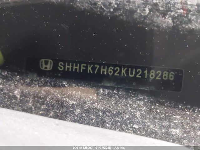 Honda CIVIC EX 2019 SHHFK7H62KU218286 Image 9