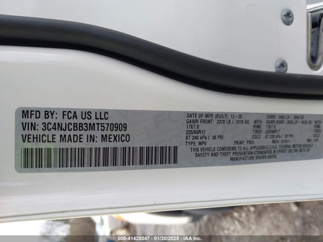 Jeep Compass Latitude Fwd 2021 3C4NJCBB3MT570909 Image 9