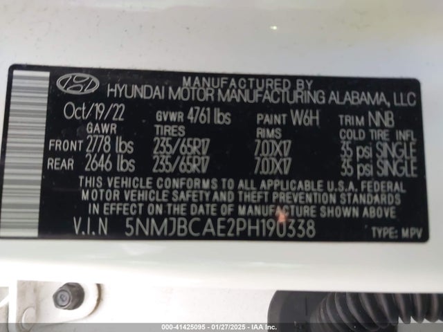 Hyundai TUCSON SEL 2023 5NMJBCAE2PH190338 Image 9
