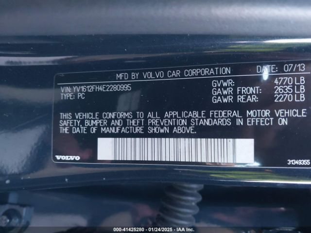 YV1612FH4E2280995 Volvo S60 T5