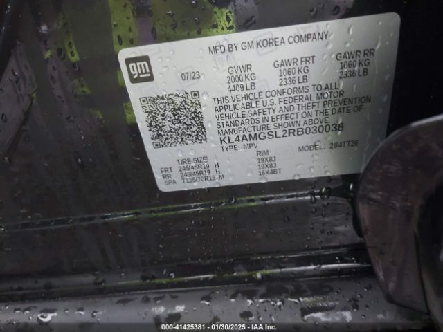 KL4AMGSL2RB030038 Buick Encore Gx Avenir Awd