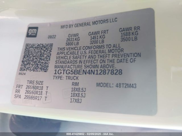 1GTG5BEN4N1287828 GMC lgz