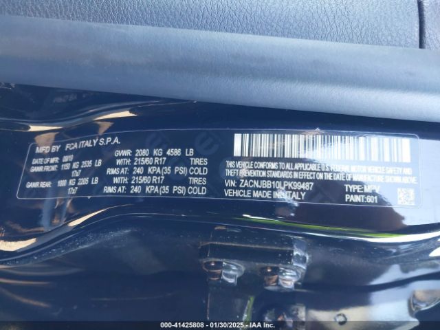 ZACNJBB10LPK99487 Jeep Renegade Altitude 4x4