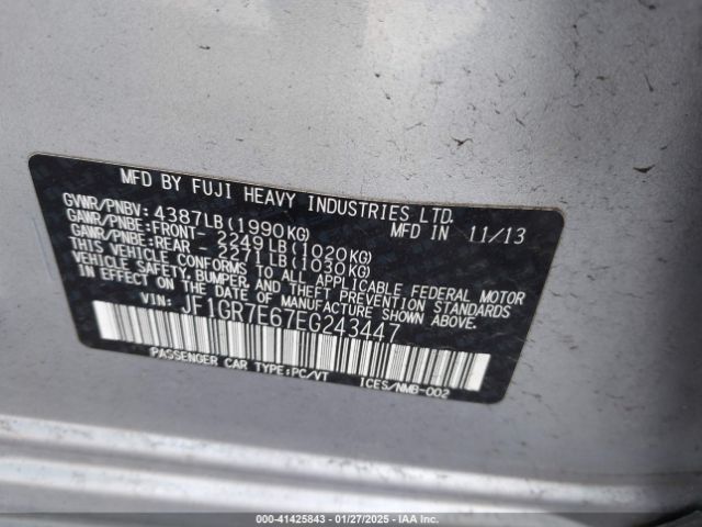 JF1GR7E67EG243447 Subaru Impreza Wrx Premium