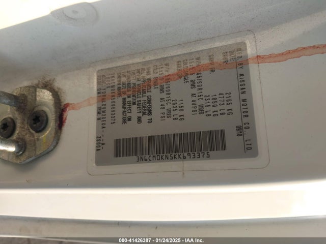 Nissan Nv200 S 2019 3N6CM0KN5KK693375 Image 9