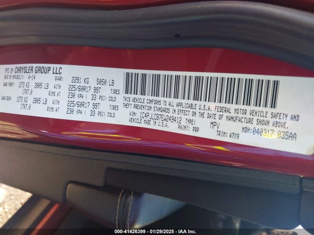 1C4PJLCB7EW249412 Jeep Cherokee Latitude