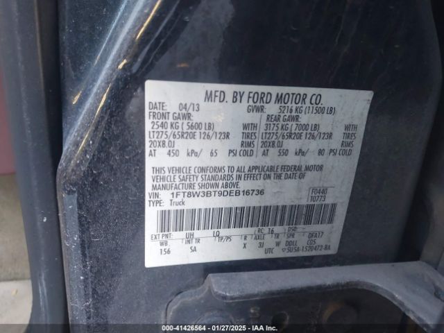 2013 FORD F-350 1FT8W3BT9DEB16736 Photo 8