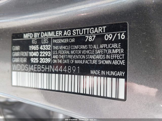 2017 MERCEDES-BENZ CLA 250 WDDSJ4EB5HN444891 Photo 8