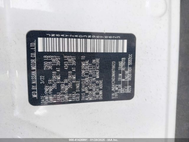 2022 NISSAN ARMADA JN8AY2AD3N9676623 Photo 8