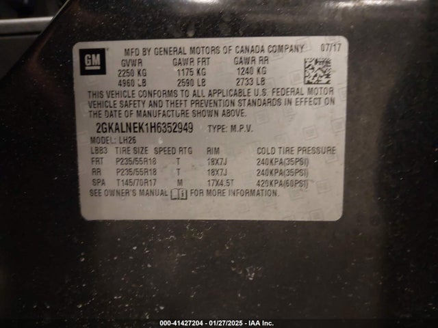 2GKALNEK1H6352949 GMC Terrain Sle-2