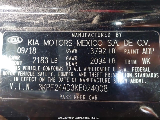 KIA Forte Lxs 2019 3KPF24AD3KE024008 Image 9