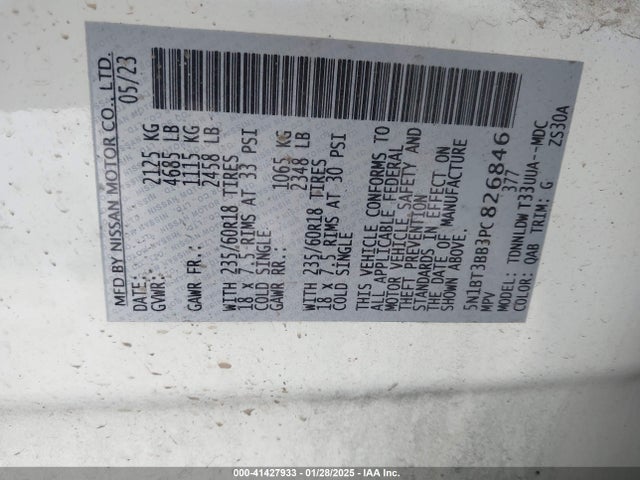 Nissan Rogue Sv Intelligent Awd 2023 5N1BT3BB3PC826846 Image 9