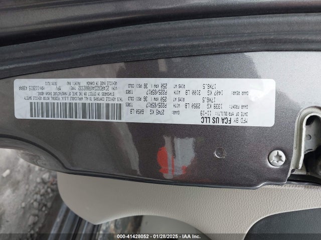 2C4RDGCG4KR802332 Dodge Grand Caravan Sxt