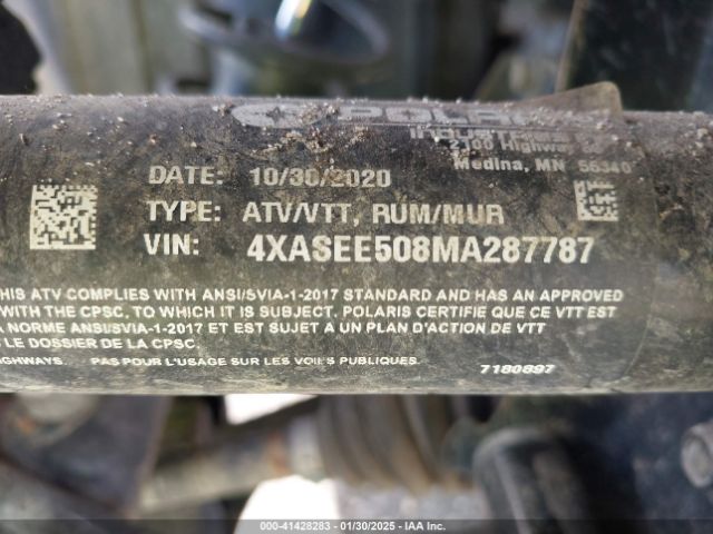 2021 POLARIS SPORTSMAN 4XASEE508MA287787 Photo 9