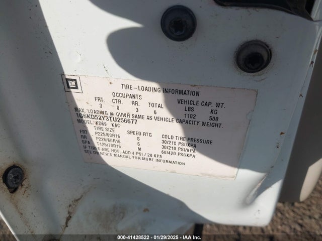 1996 CADILLAC DEVILLE 1G6KD52Y3TU256677 Photo 8