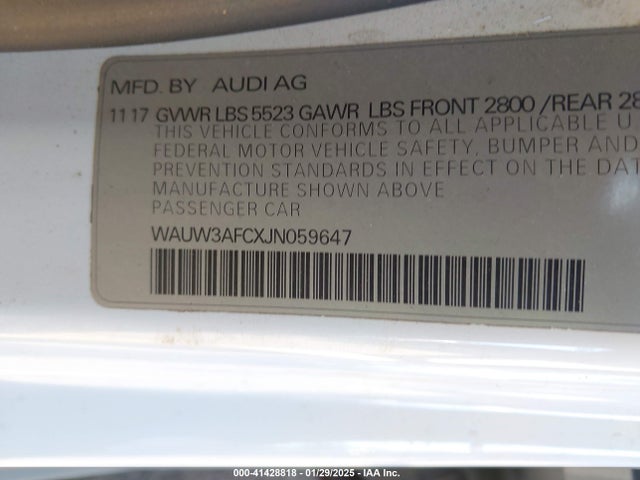 2018 AUDI A7 WAUW3AFCXJN059647 Photo 8