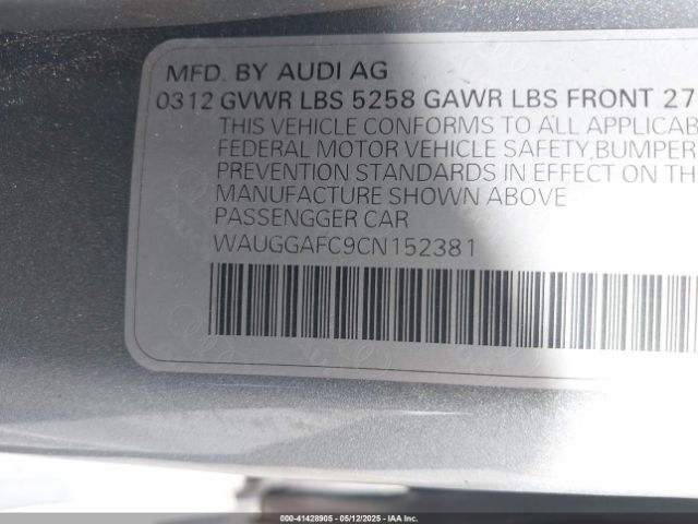 2012 AUDI A6 WAUGGAFC9CN152381 Photo 8