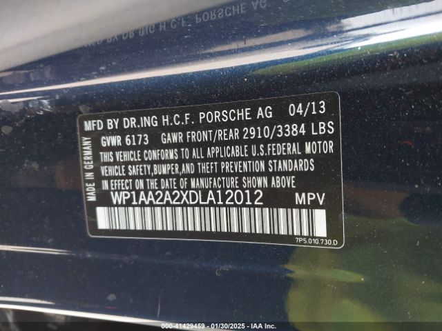 2013 PORSCHE CAYENNE WP1AA2A2XDLA12012 Photo 8