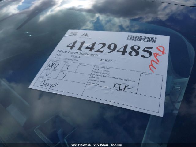 5YJ3E1EA1PF641353 Tesla Model 3 Rear-wheel Drive