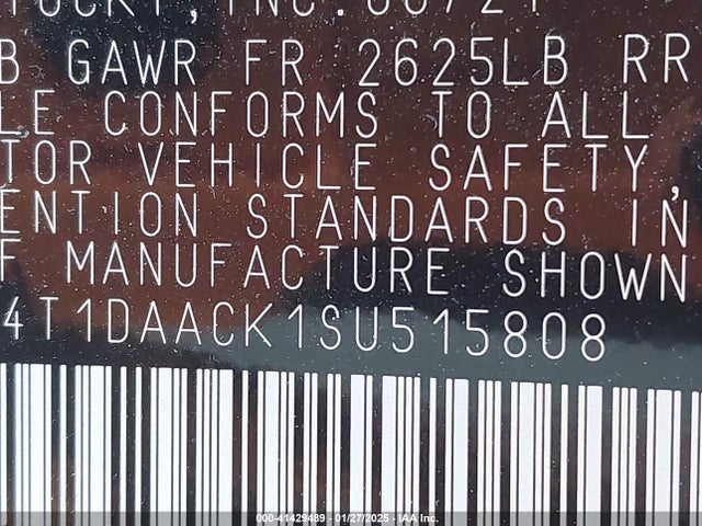 Toyota CAMRY LE 2025 4T1DAACK1SU515808 Image 9