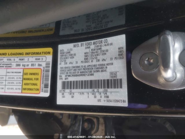 3FMCR9B60RRE12386 Ford Bronco Sport Big Bend