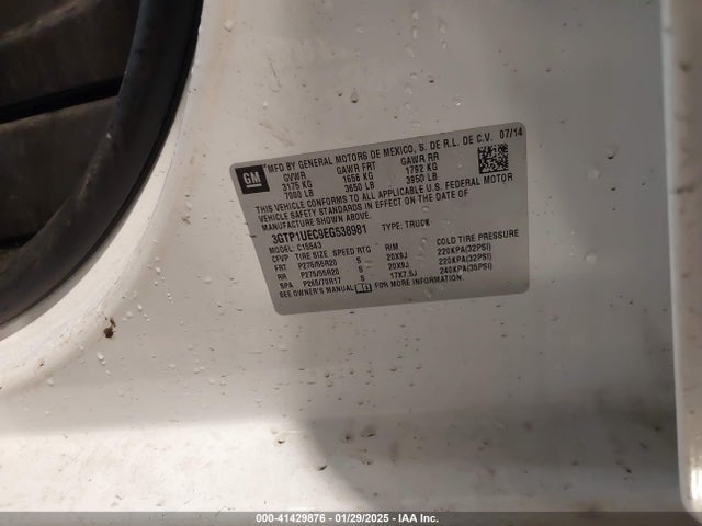 3GTP1UEC9EG538981 GMC Sierra 1500 Sle