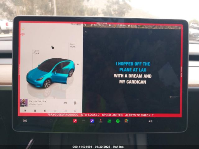 7SAYGDEE0PA090000 Tesla Model Y Awd/long Range Dual Motor All-wheel Drive