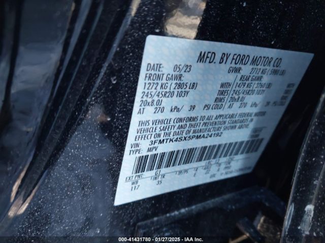 2023 FORD MUSTANG MACH-E 3FMTK4SX5PMA24192 Photo 8