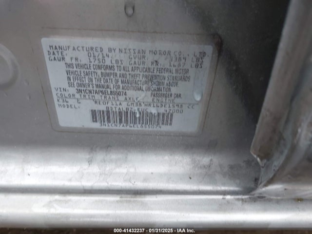 Nissan Versa 1.6 Sv 2014 3N1CN7AP6EL855074 Image 9