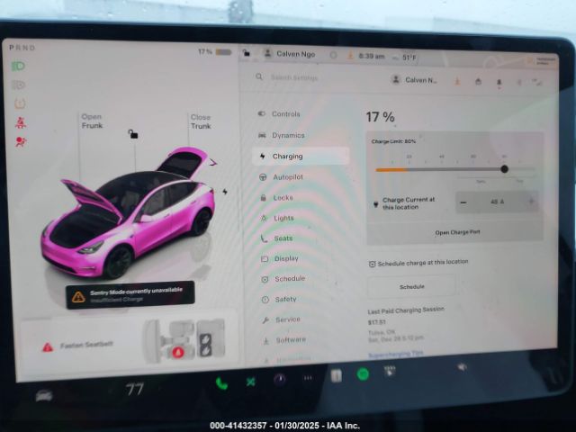 7SAYGDEE2PF708033 Tesla Model Y Awd/long Range Dual Motor All-wheel Drive