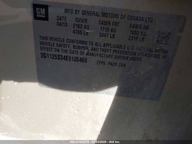 2G1125S34E9105469 Chevrolet Impala 2lt
