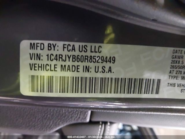 1C4RJYB60R8529449 Jeep Grand Cherokee 4xe Anniversary Edition