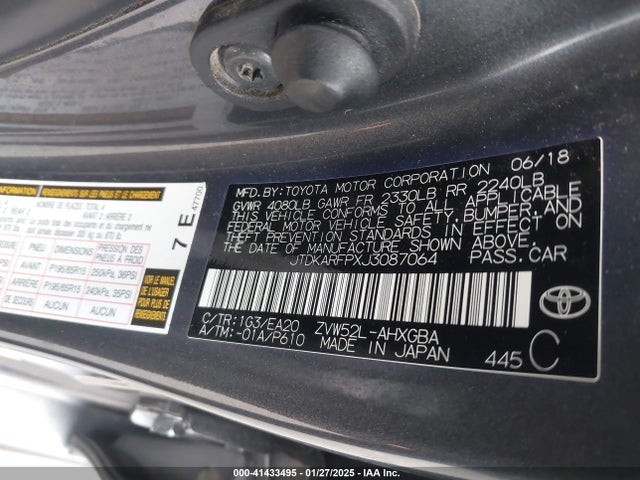 Toyota Prius Prime Premium 2018 JTDKARFPXJ3087064 Image 9