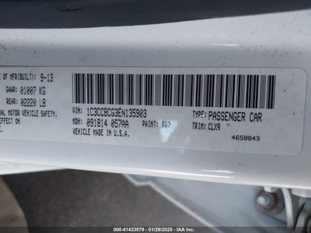 2014 CHRYSLER 200 1C3CCBCG3EN135903 Photo 8