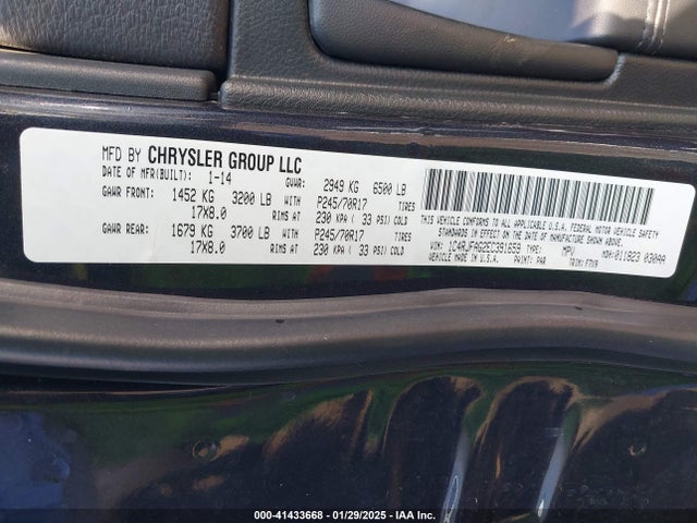 Jeep Grand Cherokee Laredo 2014 1C4RJFAG2EC391659 Image 9