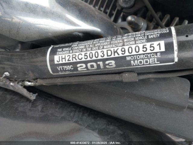 2013 HONDA VT750 JH2RC5003DK900551 Photo 9