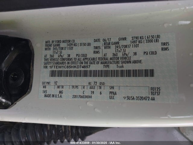 Ford F-150 Xlt 2017 1FTEW1C85HKD74857 Image 9