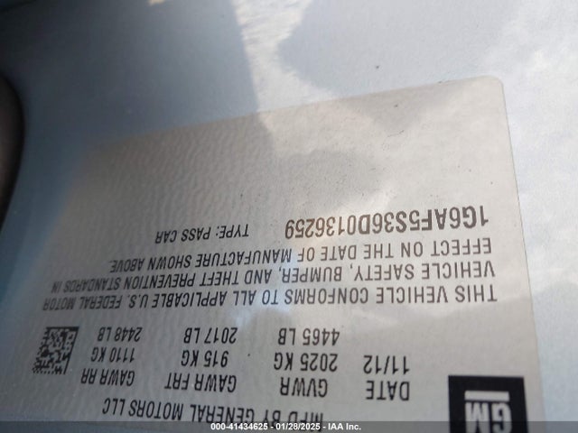 2013 CADILLAC ATS 1G6AF5S36D0136259 Photo 8