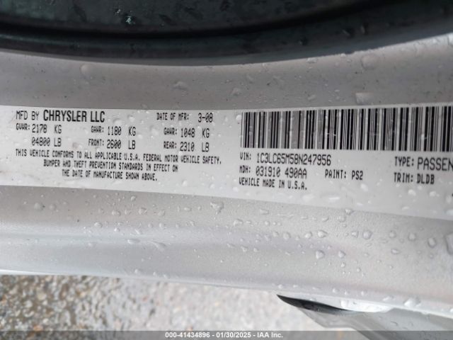 2008 CHRYSLER SEBRING 1C3LC65M58N247956 Photo 8