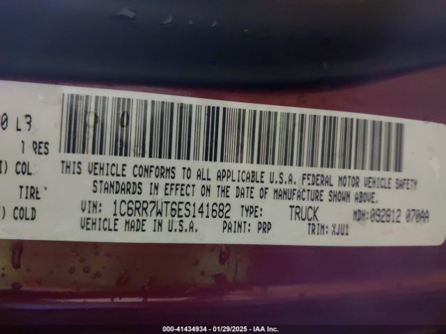 1C6RR7WT6ES141682 RAM 1500 Longhorn