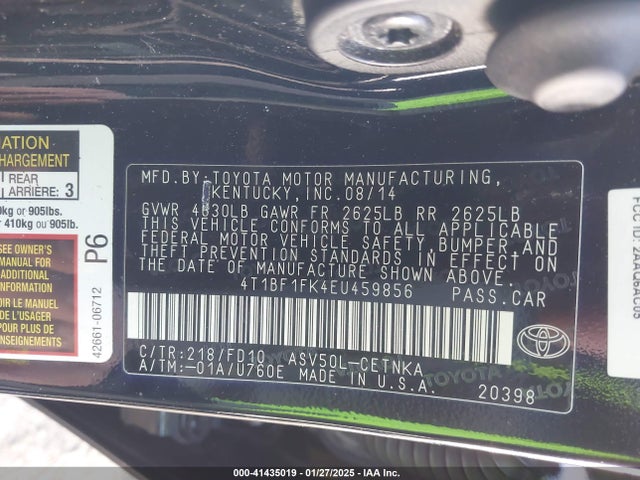 Toyota CAMRY LE 2014 4T1BF1FK4EU459856 Image 9