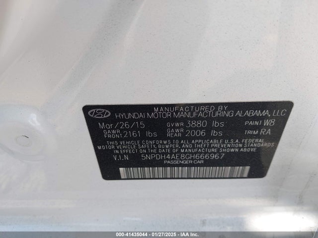 Hyundai ELANTRA SE 2016 5NPDH4AE8GH666967 Image 9