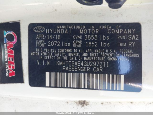 KMHTC6AE4GU297211 Hyundai Veloster Turbo