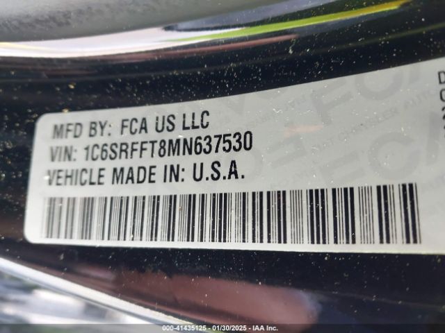 1C6SRFFT8MN637530 RAM 1500 Lone Star  4x4 5'7 Box