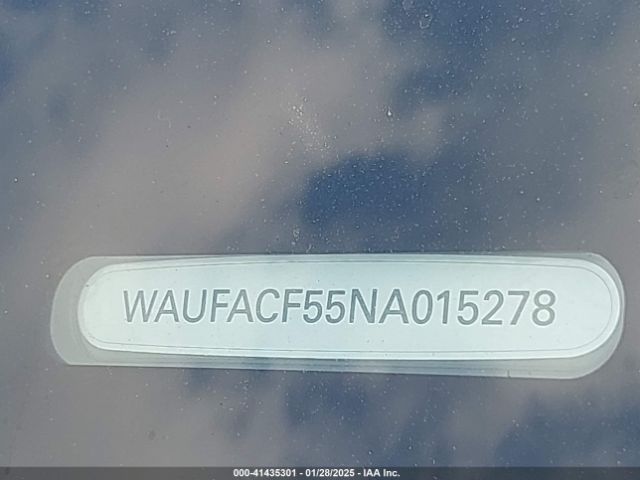 WAUFACF55NA015278 Audi A5 Sportback Premium Plus 45 Tfsi S Line Quattro S Tronic