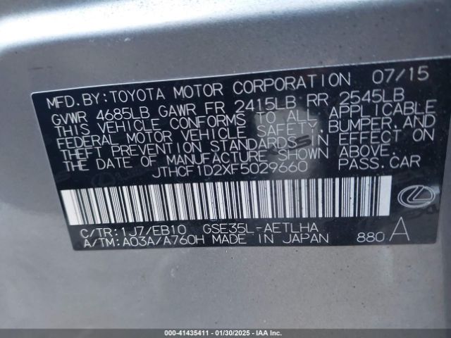 JTHCF1D2XF5029660 Lexus IS 250