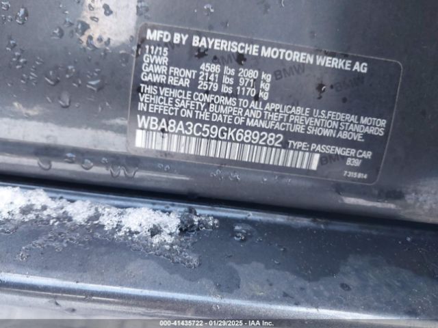 WBA8A3C59GK689282 BMW 320i Xdrive