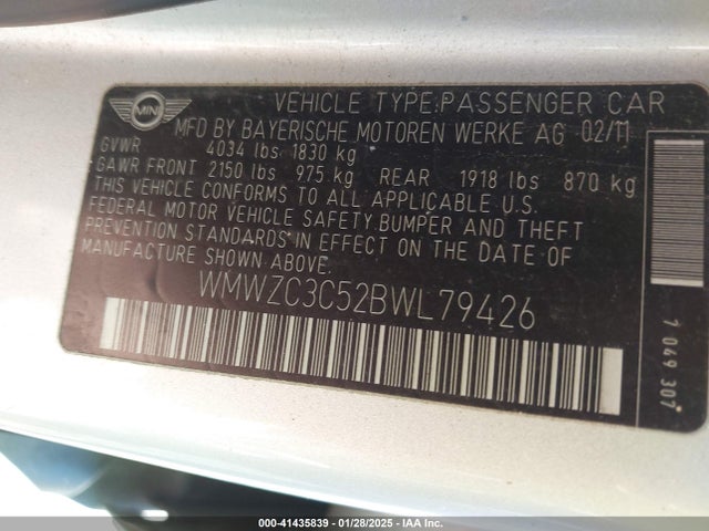 2011 MINI COOPER S COUNTRYMAN WMWZC3C52BWL79426 Photo 8