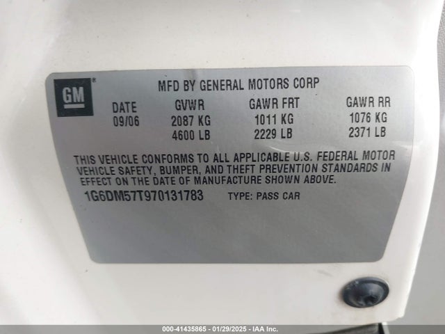 2007 CADILLAC CTS 1G6DM57T970131783 Photo 8