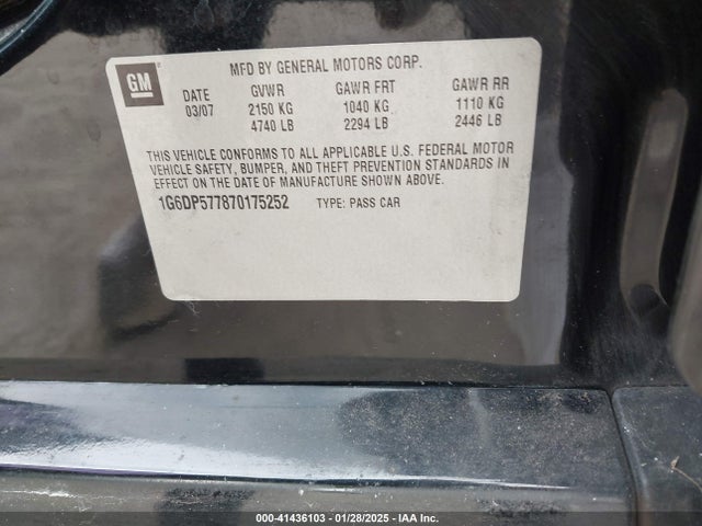 2007 CADILLAC CTS 1G6DP577870175252 Photo 8